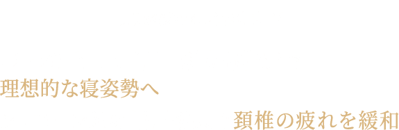 眠りが変わる枕のヒミツ 「2つの丘＋三日月」新立体構造で理想的な寝姿勢へシリコーン球の指圧効果で頚椎の疲れを緩和